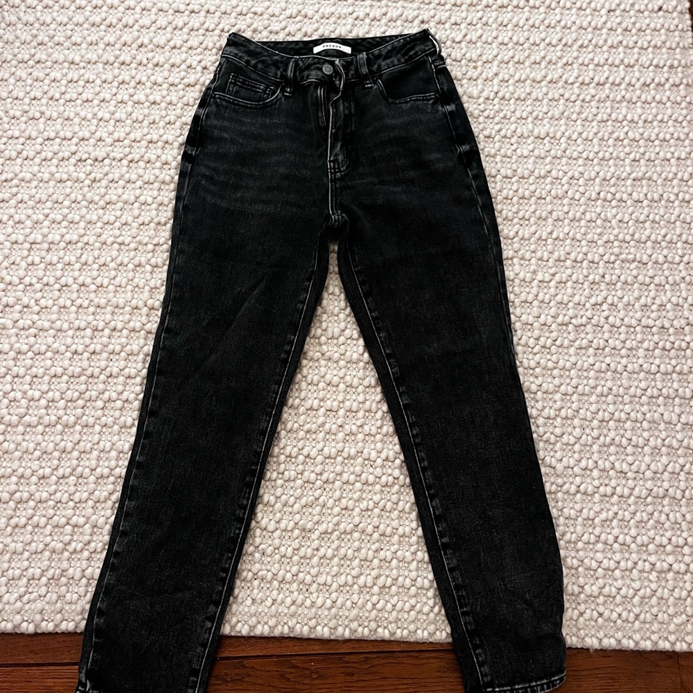 Pacsun Women's Mom Black washed Jeans
